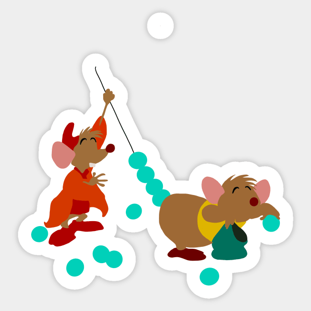 Just Stringing Things Along Sticker by maliarosburg